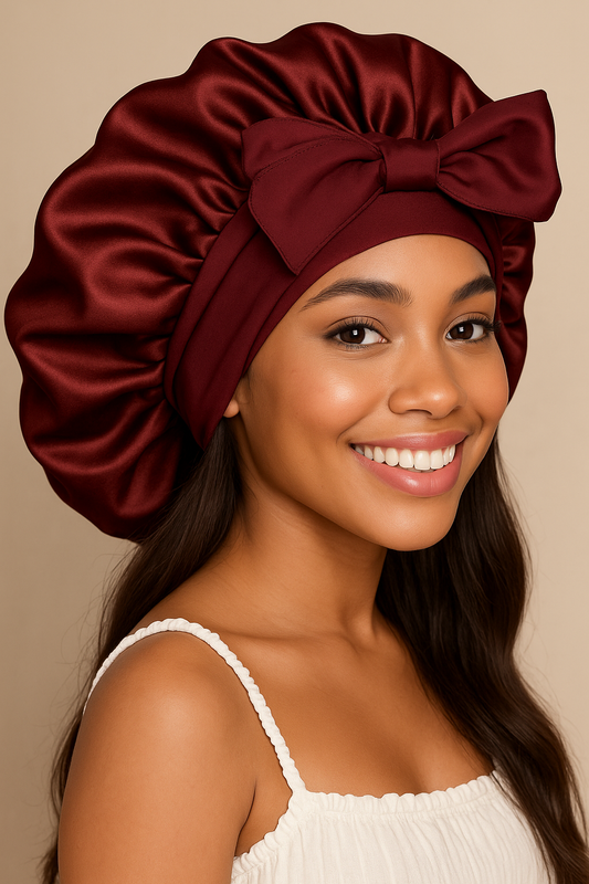 Satin Wide-brimmed Nightcap Styling Silk Headband for Sleeping Nightcap with Elasticated Floppy Band Cap Hair Shower Cap